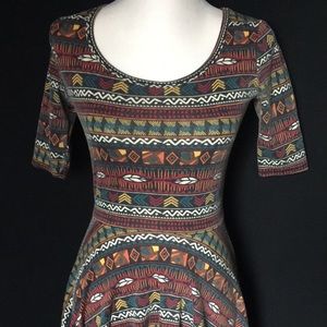 LulaRoe Aztec Fit & Flare Dress